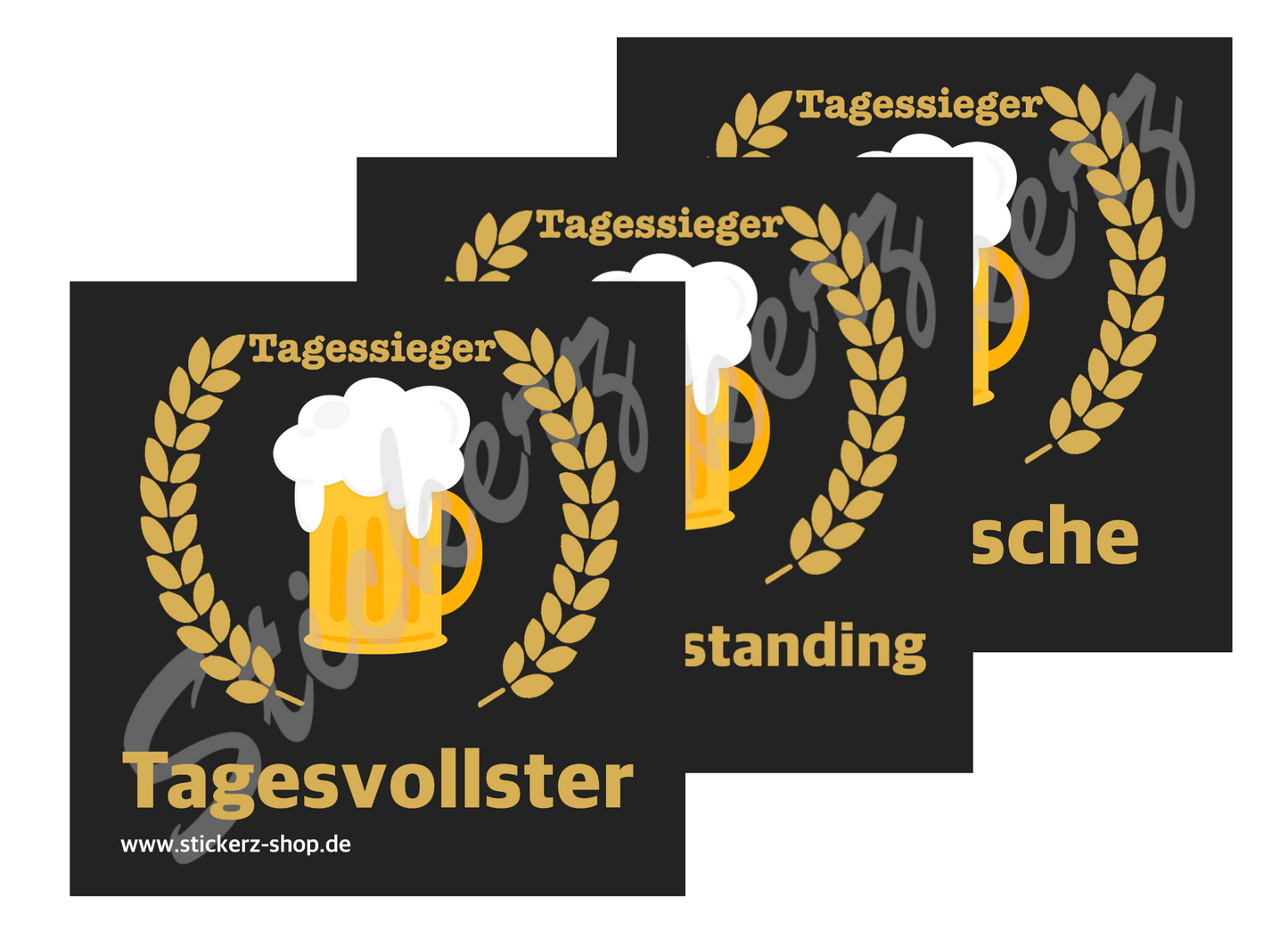 Malle Sticker Set "Tagessieger"