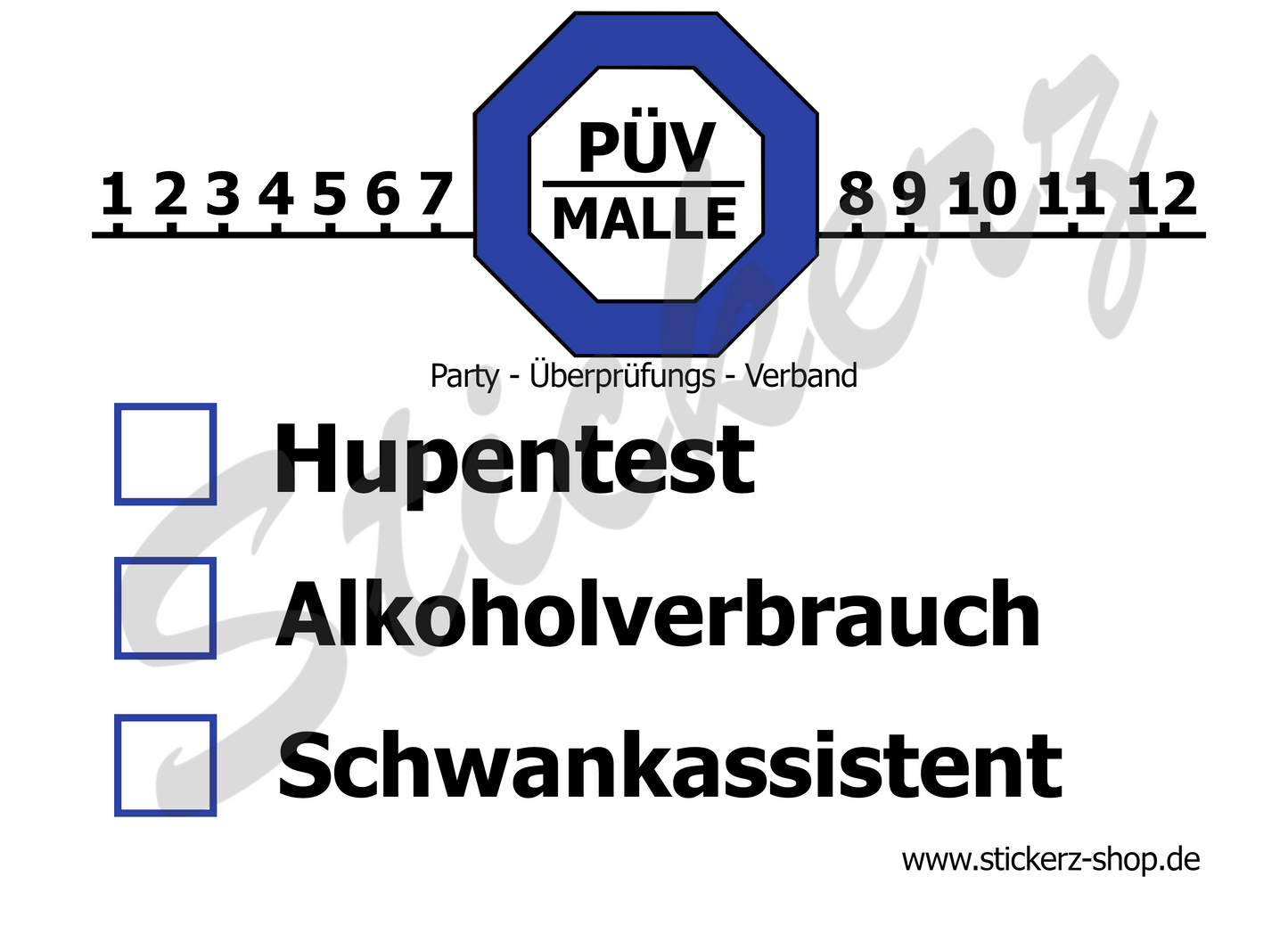 Malle und Party Sticker "PÜV-Malle"